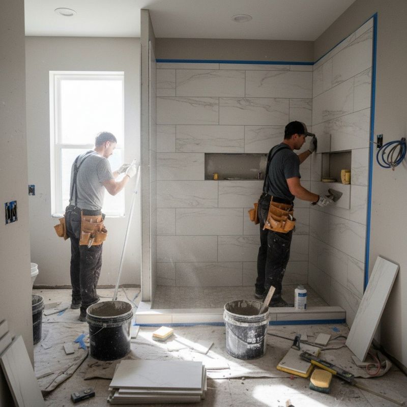 Tile Shower Floor Installation in Littleton, CO