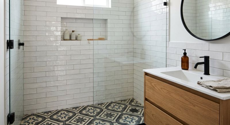 Tile Shower Floor Installation in Boise, ID